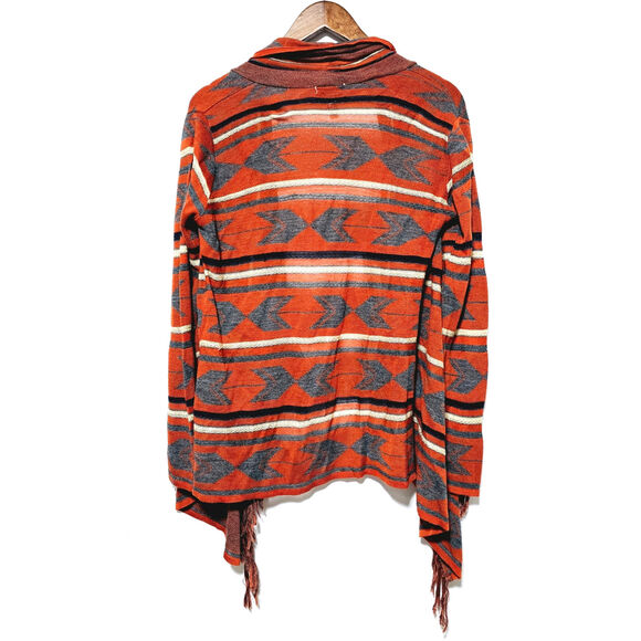 Say What Sweater Cardigan Vintage Y2K Lightweight Made in USA Size L Western - Picture 2 of 4